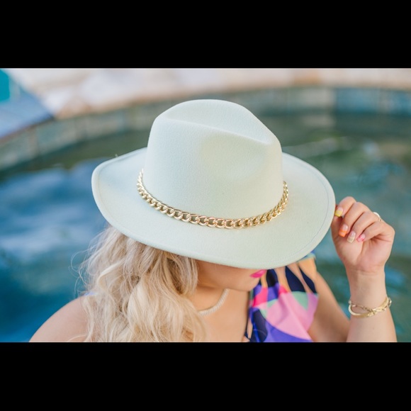 Mint Fedora Hat - Picture 1 of 2